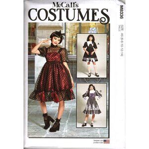 McCalls M8336 Misses 6 to 14 Gothic Victorian Dress Costume Uncut Sewing Pattern